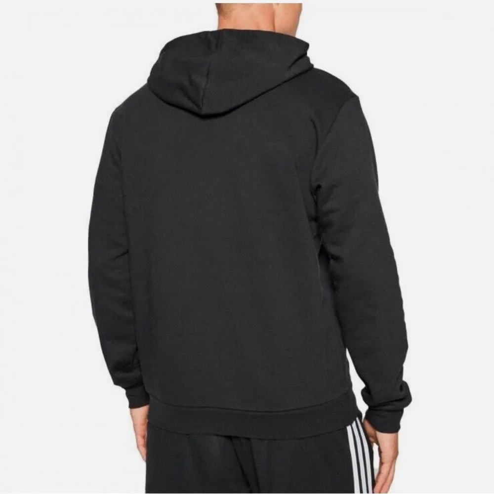 Adidas Essential Feel Cozy Men’s Black Fleece Pullover Hoodie